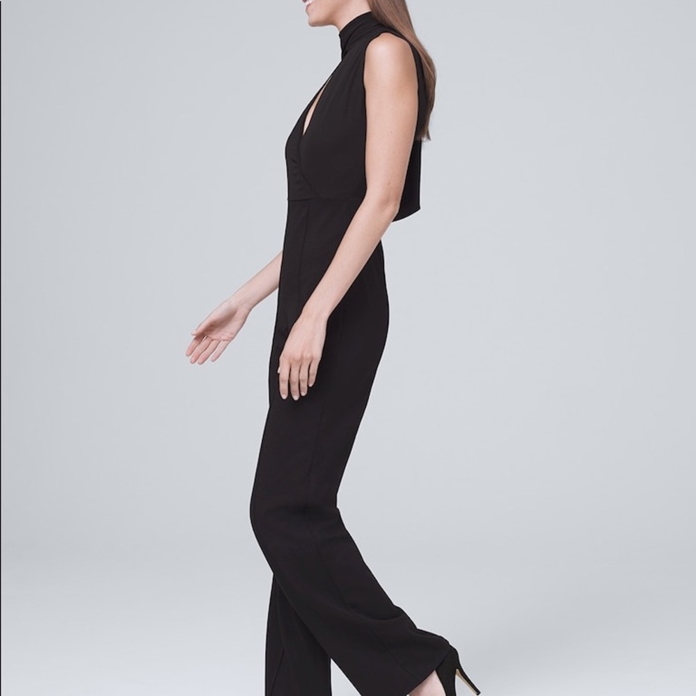 New White house black market TIE-DETAIL JUMPSUIT - Picture 5 of 6